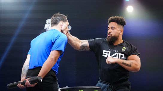 Nate Burnard found his way into Power Slap after being encouraged by his Mom and Dad taken Las Vegas  (Power Slap). Photo by Chris Unger/Zuffa